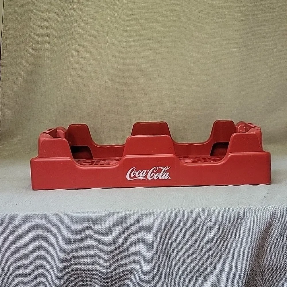 Coke Coca Cola Collectible Vintage Plastic Tray Crate‎ Stackable 18” x 12”